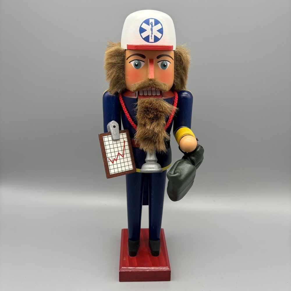 Ore Mountain Collection German Wooden Nutcracker EMT Doctor Medical